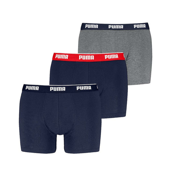 Boxers de Homem Puma 701234187 005 Cinzento 3 Unidades